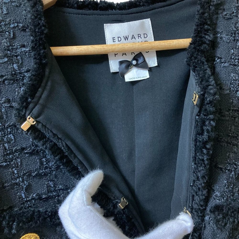 Other Other Edward Achour Paris Tweed Long Coat Others Outerwear DUTY FREE for USA Size ONE SIZE - 5 Thumbnail