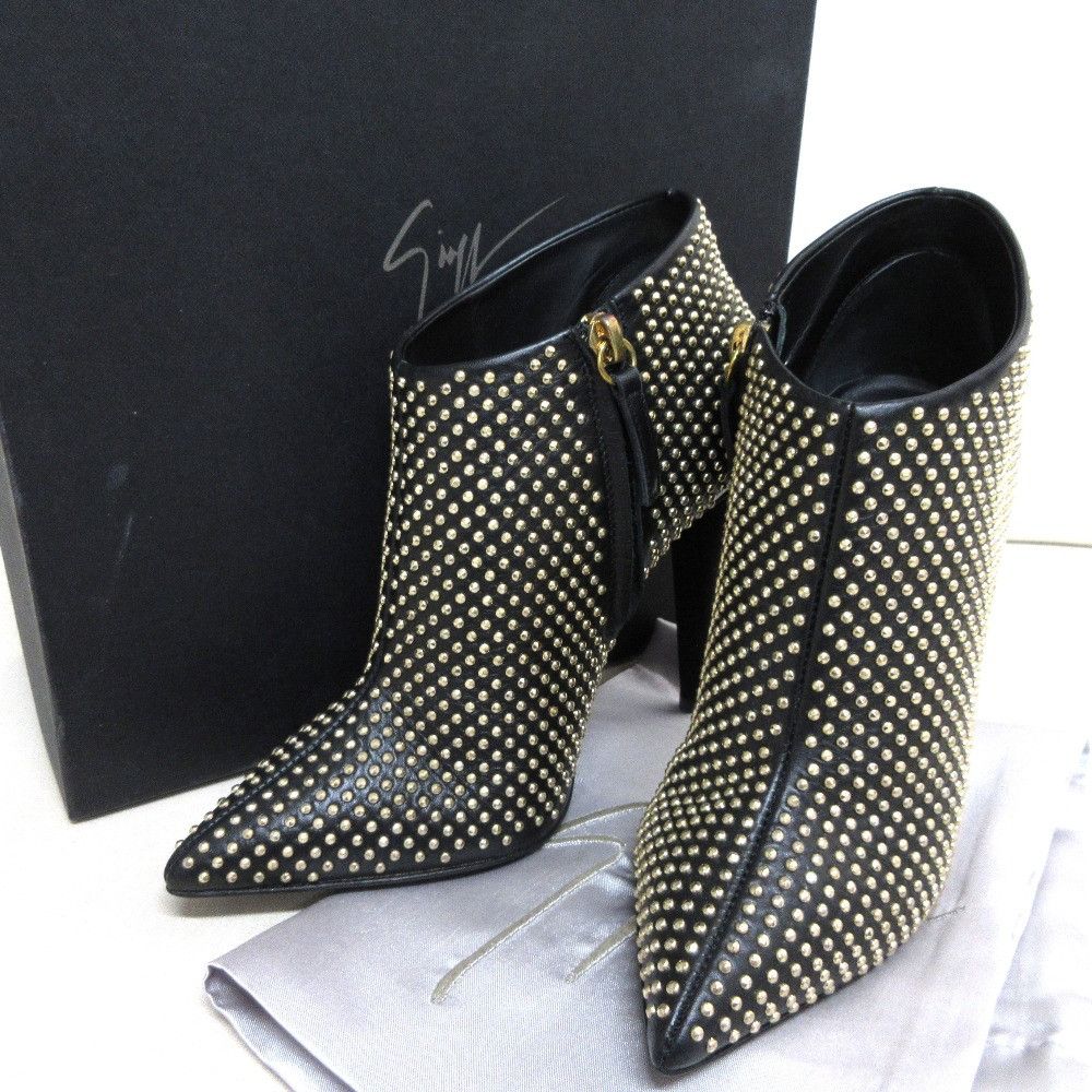 Other Other Giuseppe Zanotti Studs Leather Booties Leather Shoes DUTY FREE for USA Size ONE SIZE - 9 Thumbnail