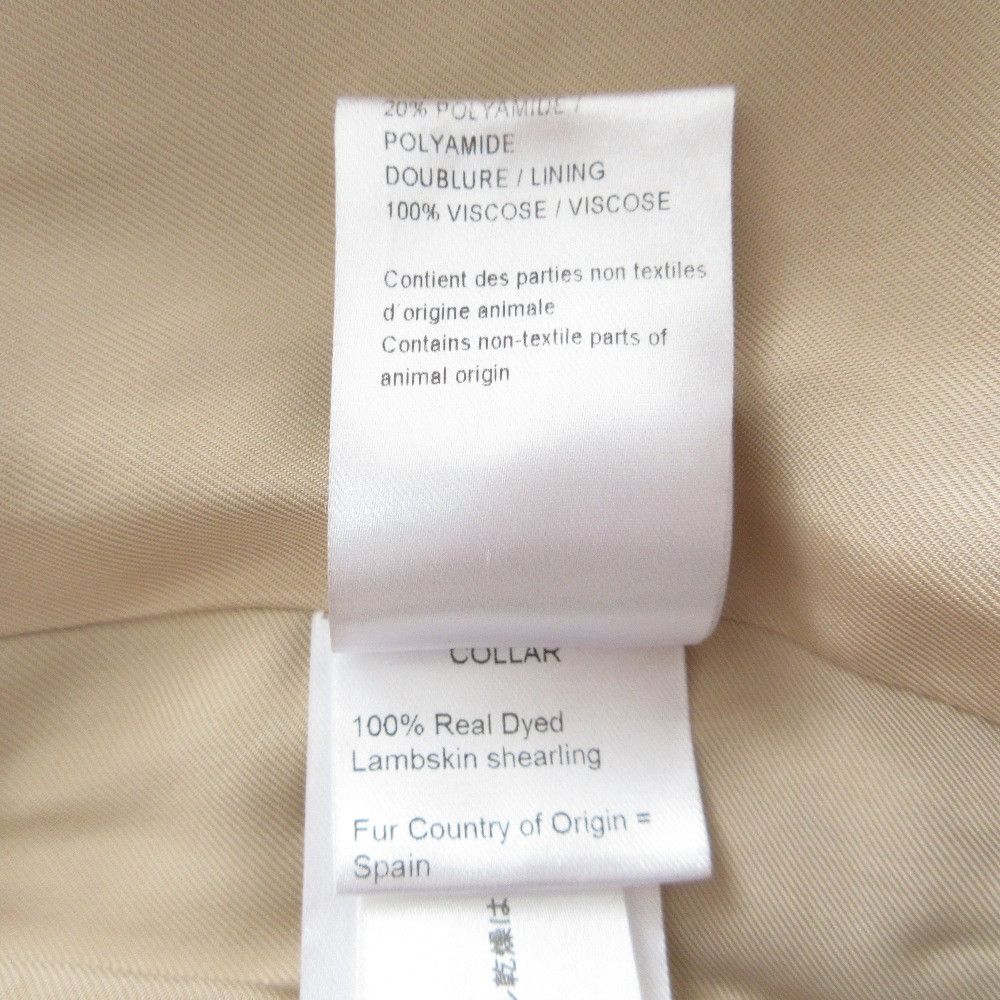 Chloe Chloe Chloe Shearling Wool 2way Coat Leather Outerwear 15AMA32-15A072 DUTY FREE for USA Size ONE SIZE - 12 Thumbnail