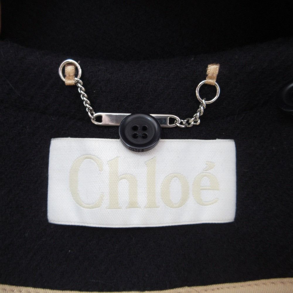 Chloe Chloe Chloe Shearling Wool 2way Coat Leather Outerwear 15AMA32-15A072 DUTY FREE for USA Size ONE SIZE - 9 Thumbnail