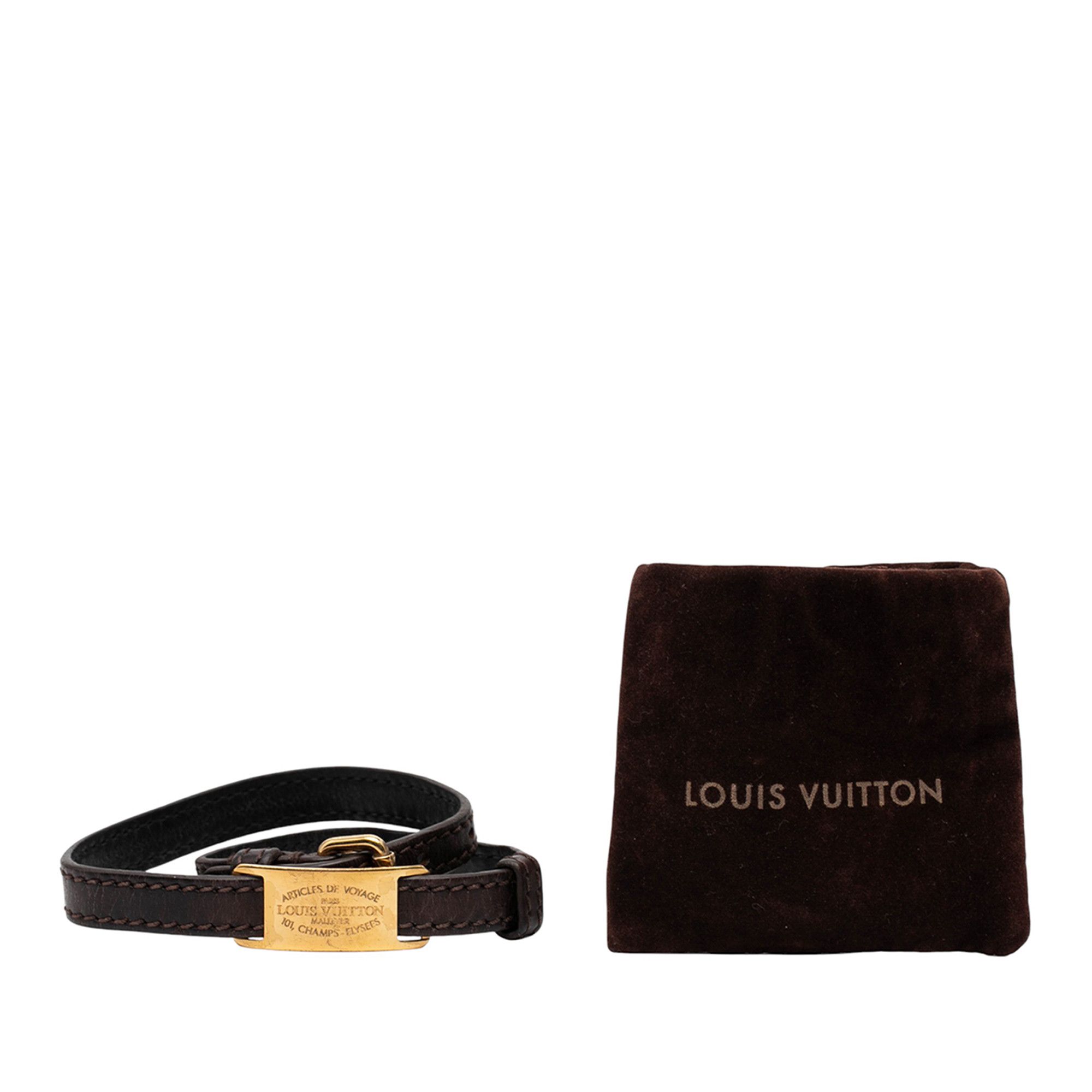 Louis Vuitton Louis Vuitton Leather Articles de Voyage Sign It Bracelet Size ONE SIZE - 5 Thumbnail