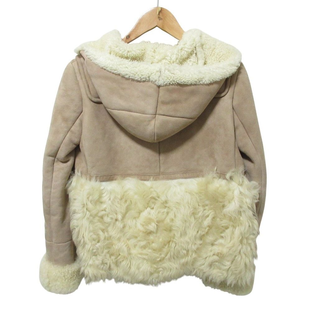 Miu Miu Miu Miu Miu Miu Shearling Hooded Jacket Leather Outerwear DUTY FREE for USA Size ONE SIZE - 2 Thumbnail