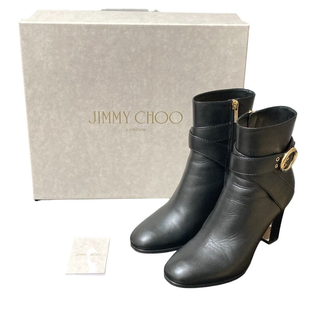Jimmy Choo Jimmy Choo JIMMY CHOO BLANKA 85 Leather Ankle Boots Leather Shoes BLANKA 85 DUTY FREE for USA Size ONE SIZE - 10 Thumbnail