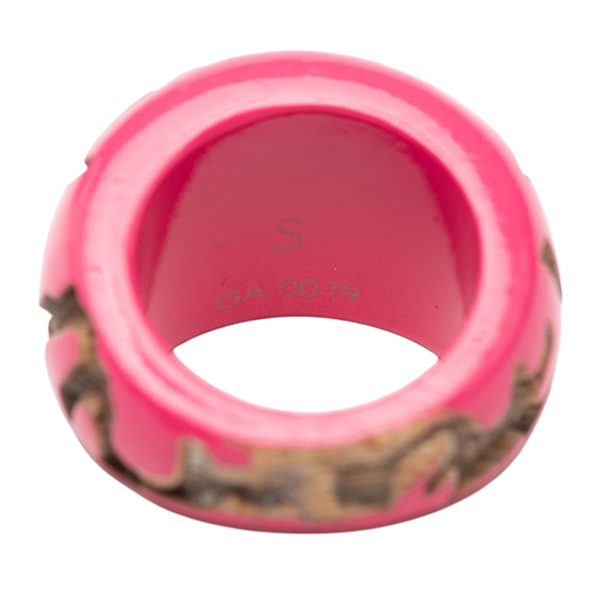 Louis Vuitton Louis Vuitton Lacquered Wood Leomonogram Ring S Size ONE SIZE - 5 Thumbnail