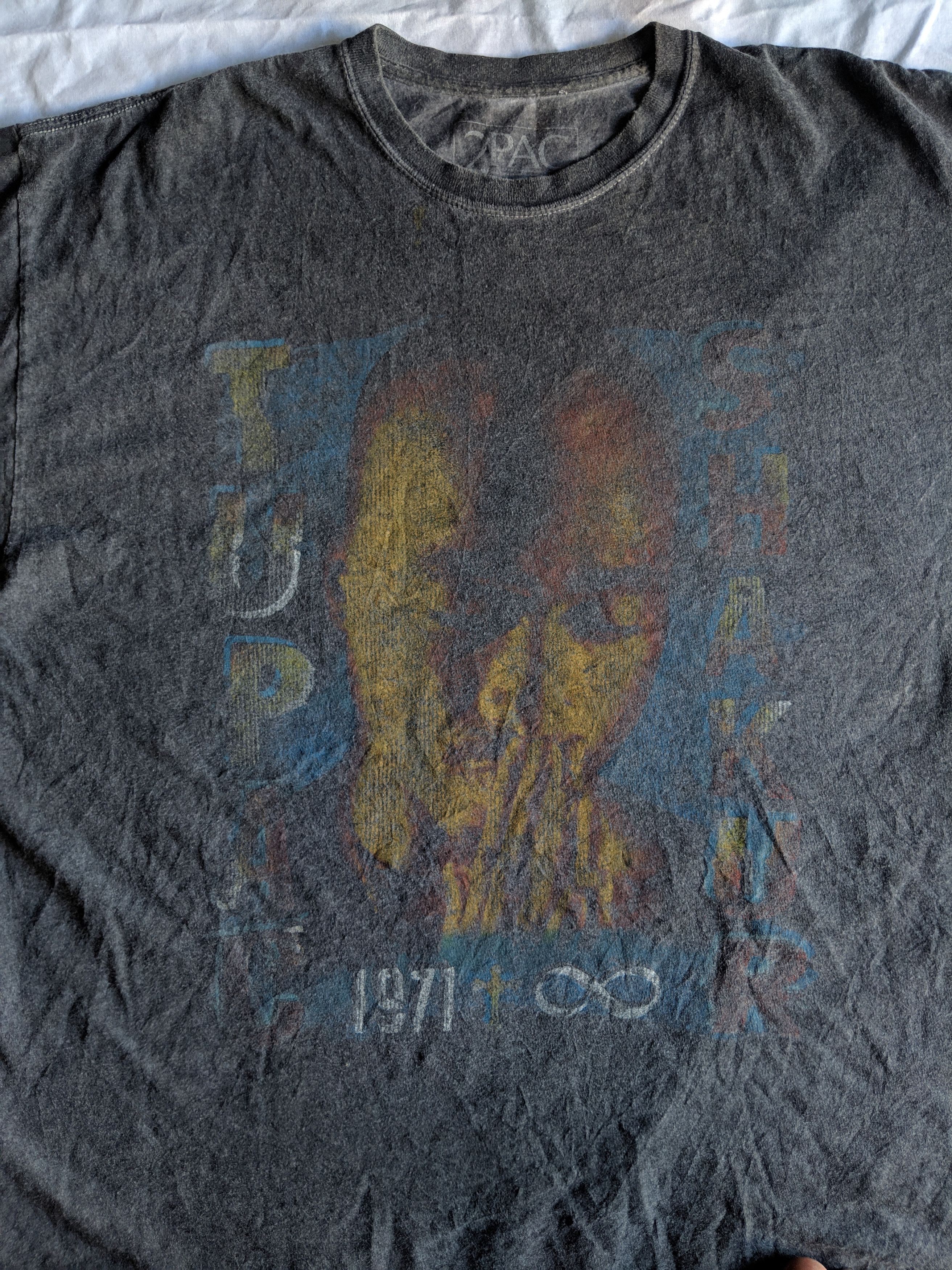 Raptee tupac shakur big print multicolor large size