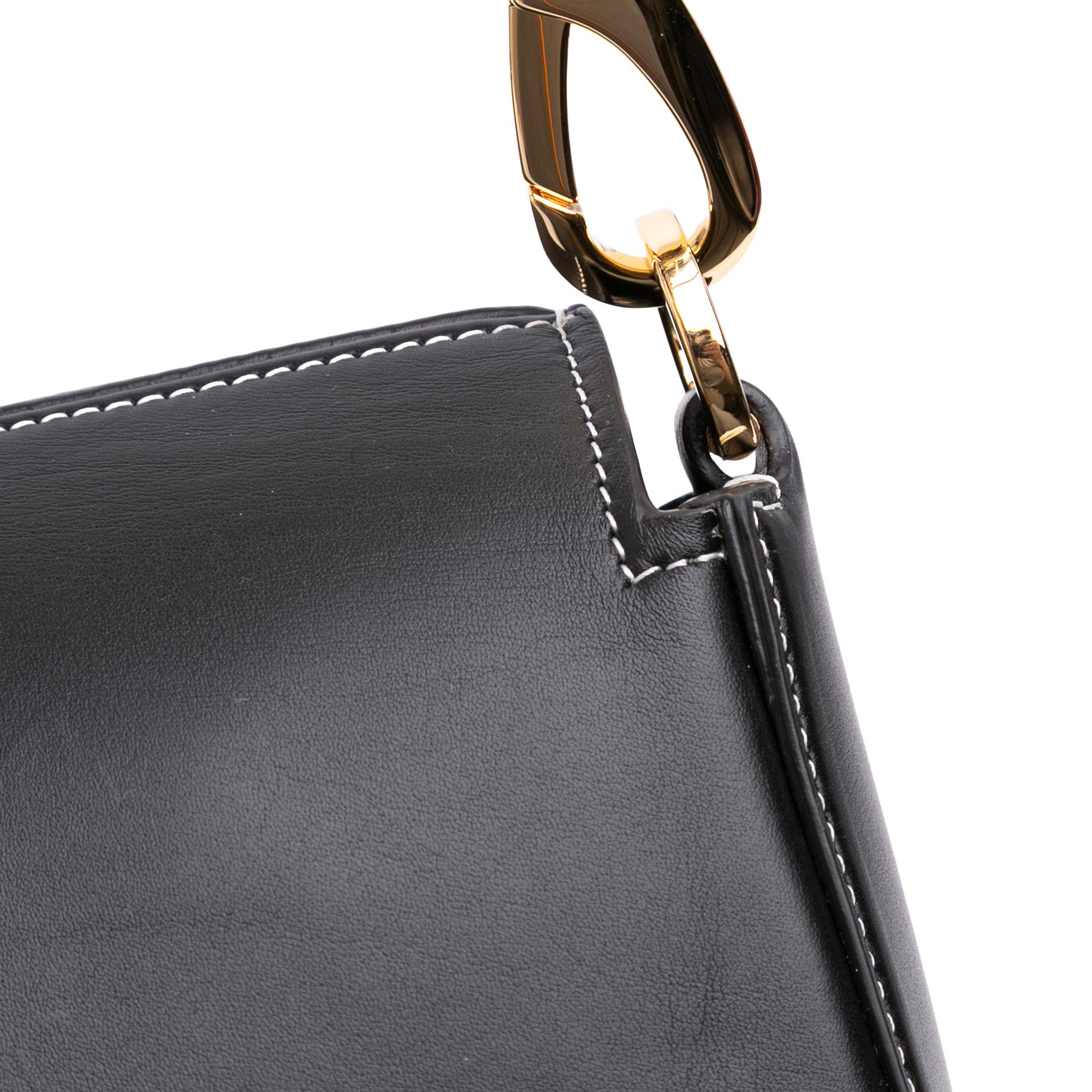 Valentino Valentino Medium Leather Ohval Flap Bag Size ONE SIZE - 9 Thumbnail