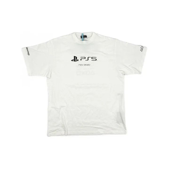 Balenciaga Balenciaga x PlayStation White Graphic T-Shirt Size US S / EU 44-46 / 1 - 2 Thumbnail