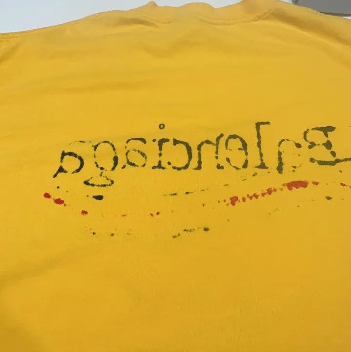 Balenciaga Balenciaga Yellow Logo Print Short Sleeve T-shirt Size US S / EU 44-46 / 1 - 7 Thumbnail