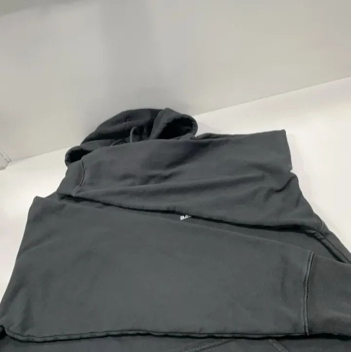 Balenciaga Balenciaga Logo Embroidered Black Hoodie Size US XS / EU 42 / 0 - 13 Thumbnail