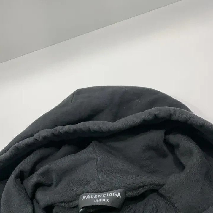 Balenciaga Balenciaga Logo Embroidered Black Hoodie Size US XS / EU 42 / 0 - 6 Thumbnail
