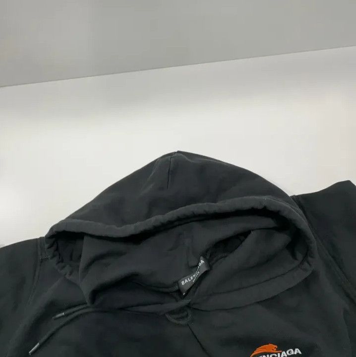 Balenciaga Balenciaga Logo Embroidered Black Hoodie Size US XS / EU 42 / 0 - 7 Thumbnail