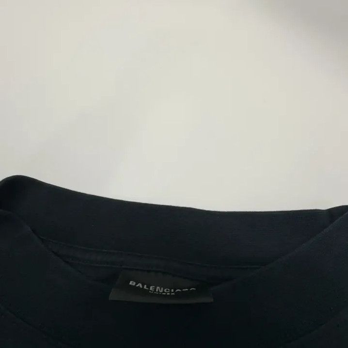 Balenciaga Balenciaga Black Short Sleeve T-Shirt with Logo Size US M / EU 48-50 / 2 - 6 Thumbnail