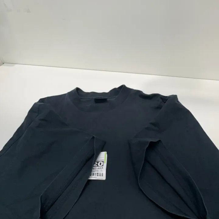 Balenciaga Balenciaga Black Short Sleeve T-Shirt with Logo Size US M / EU 48-50 / 2 - 9 Thumbnail