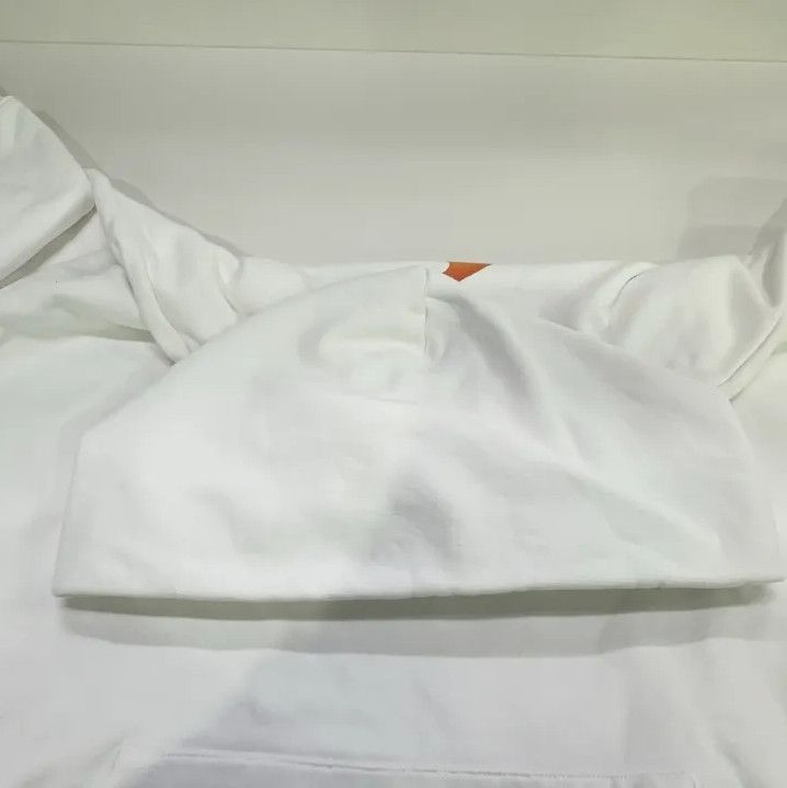 Balenciaga Balenciaga White Long Sleeve Hoodie with Logo Size US S / EU 44-46 / 1 - 8 Thumbnail