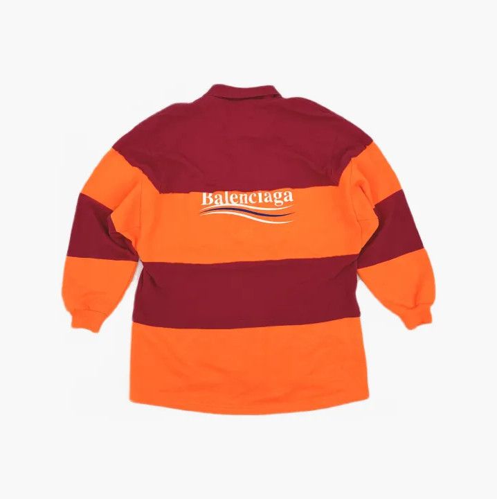 Balenciaga Balenciaga SS21 Patchwork Long Sleeve Polo Shirt Size US XS / EU 42 / 0 - 3 Thumbnail