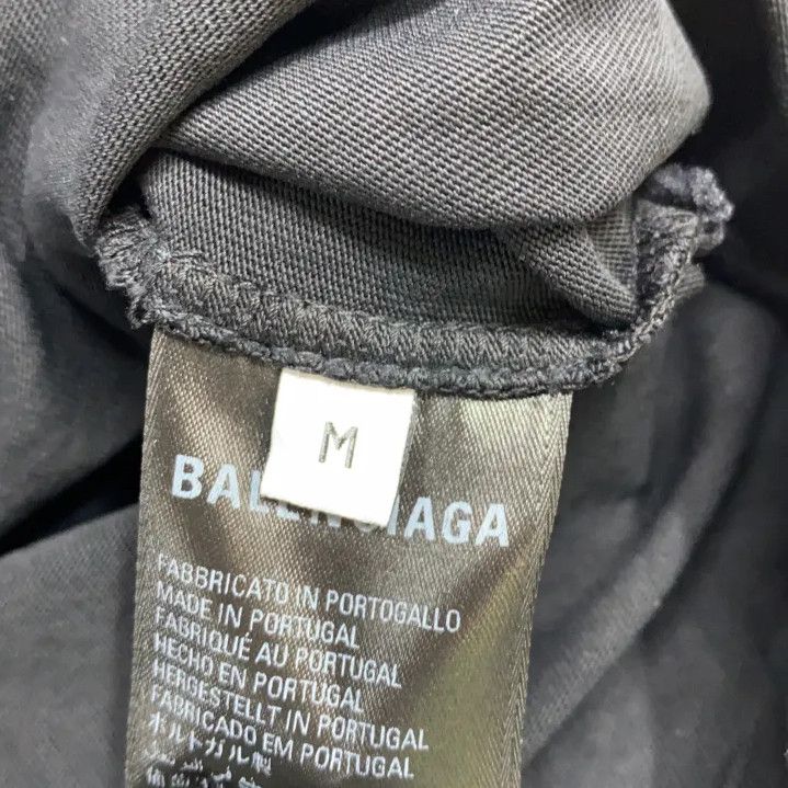 Balenciaga Balenciaga Be Different Embroidered Black T-Shirt Size US M / EU 48-50 / 2 - 5 Thumbnail