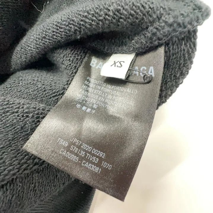 Balenciaga Balenciaga Black Logo Print Hoodie for Unisex Size US XS / EU 42 / 0 - 4 Thumbnail