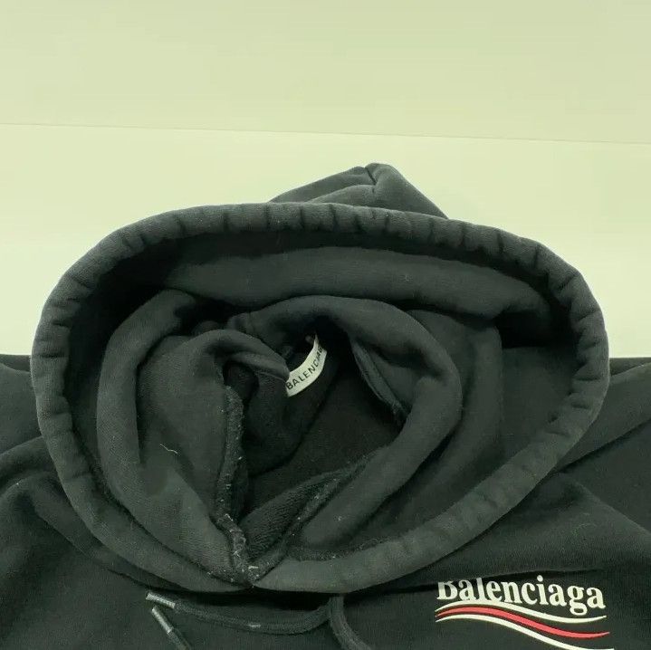 Balenciaga Balenciaga Black Logo Print Hoodie for Unisex Size US XS / EU 42 / 0 - 7 Thumbnail