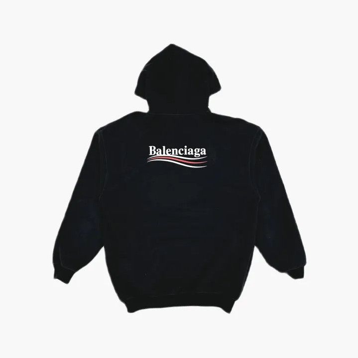 Balenciaga Balenciaga Black Logo Print Hoodie for Unisex Size US XS / EU 42 / 0 - 3 Thumbnail