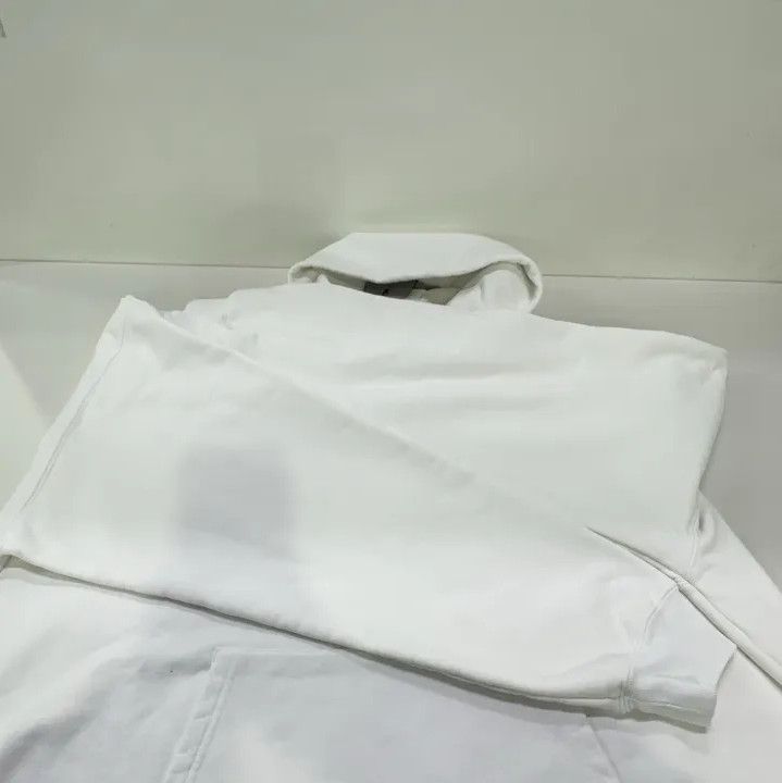 Balenciaga Balenciaga White Letter Print Long Sleeve Hoodie Size US M / EU 48-50 / 2 - 8 Thumbnail