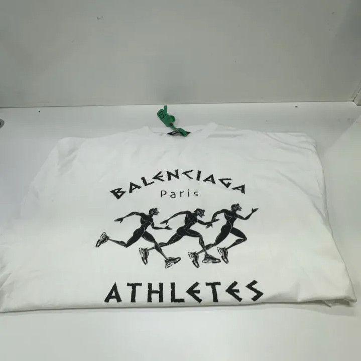 Balenciaga Balenciaga Athletic Logo Short Sleeve T-Shirt Size US S / EU 44-46 / 1 - 7 Thumbnail