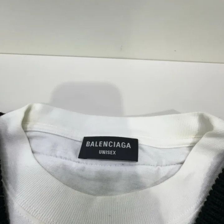 Balenciaga Balenciaga Layered V-Neck Sweater for Men Size US S / EU 44-46 / 1 - 4 Thumbnail