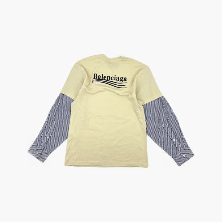 Balenciaga Balenciaga Color-Block Long Sleeve T-Shirt for Men Size US XXS / EU 40 - 3 Thumbnail