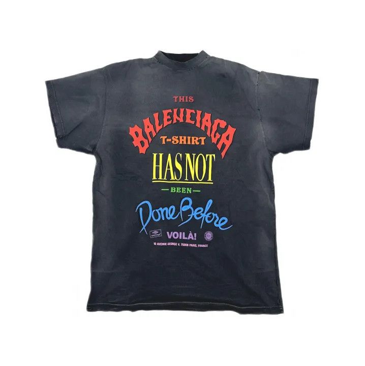 Balenciaga Balenciaga Graphic Print Oversized T-Shirt Size US M / EU 48-50 / 2 - 2 Thumbnail