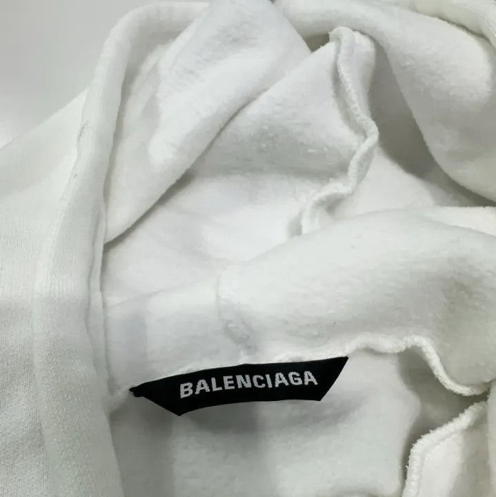 Balenciaga Balenciaga White Language Print Hoodie Size US S / EU 44-46 / 1 - 6 Thumbnail