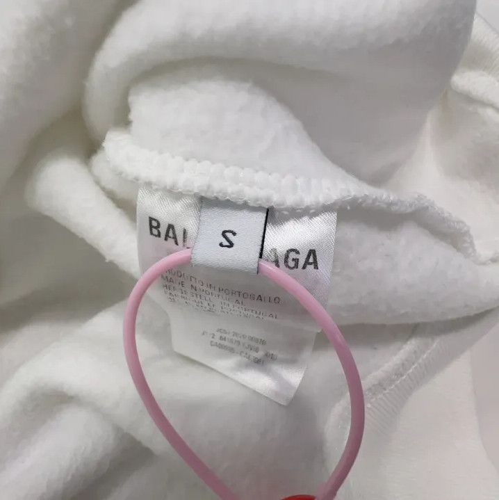 Balenciaga Balenciaga White Language Print Hoodie Size US S / EU 44-46 / 1 - 4 Thumbnail