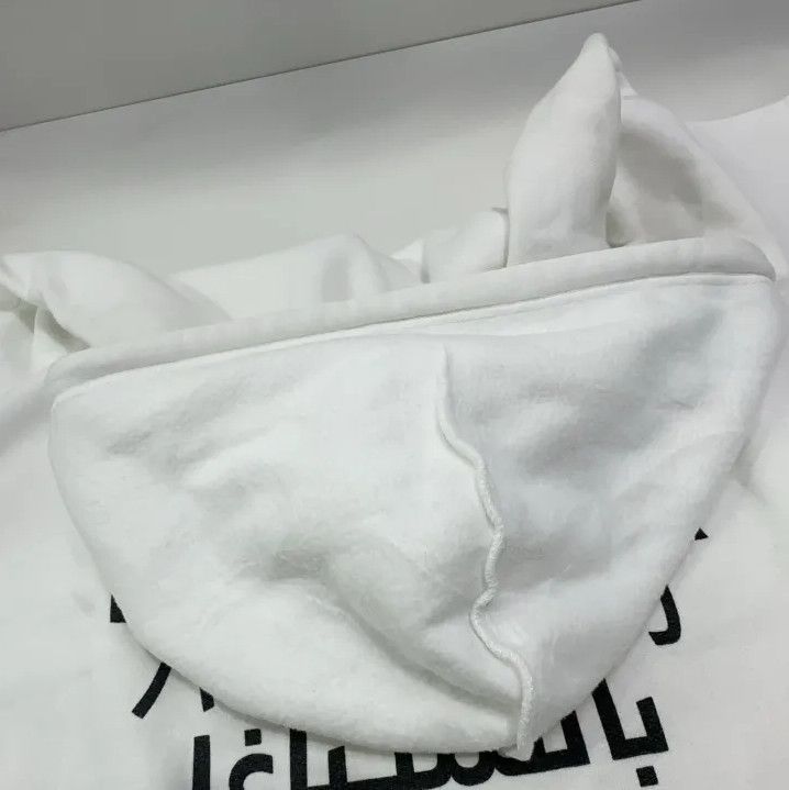 Balenciaga Balenciaga White Language Print Hoodie Size US S / EU 44-46 / 1 - 8 Thumbnail