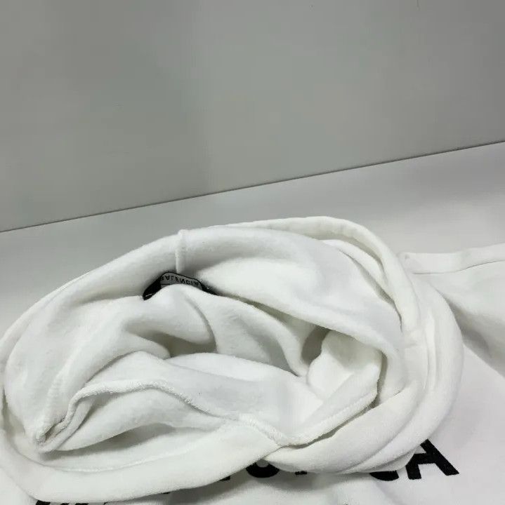 Balenciaga Balenciaga White Language Print Hoodie Size US S / EU 44-46 / 1 - 7 Thumbnail
