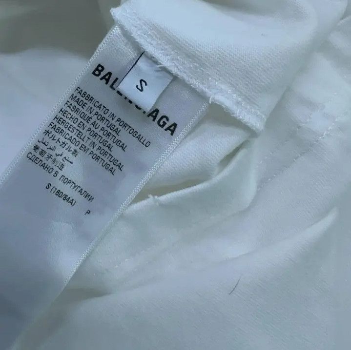 Balenciaga Balenciaga White Graphic Logo Short Sleeve T-Shirt Size US S / EU 44-46 / 1 - 12 Thumbnail