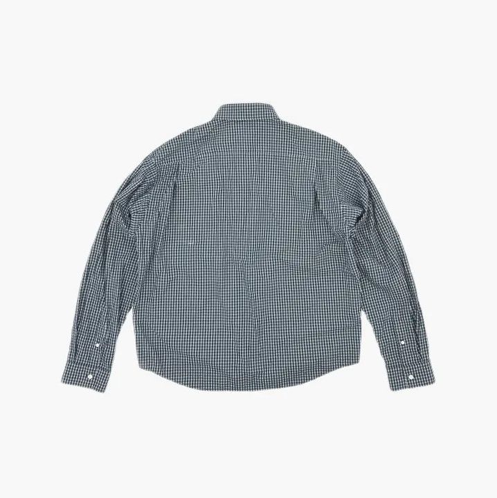Balenciaga Balenciaga Blue Check Long Sleeve Button-Up Shirt Size US M / EU 48-50 / 2 - 3 Thumbnail