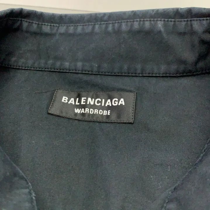 Balenciaga Balenciaga Black Long Sleeve Logo Shirt Size US M / EU 48-50 / 2 - 4 Thumbnail