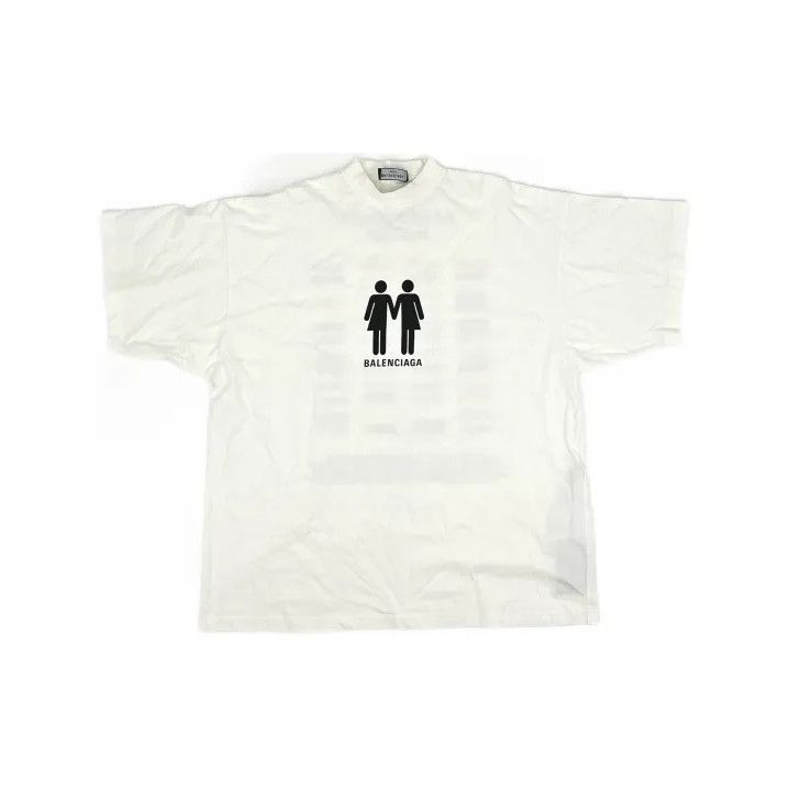 Balenciaga Balenciaga FW22 Logo Print Oversized T-Shirt Size US M / EU 48-50 / 2 - 2 Thumbnail