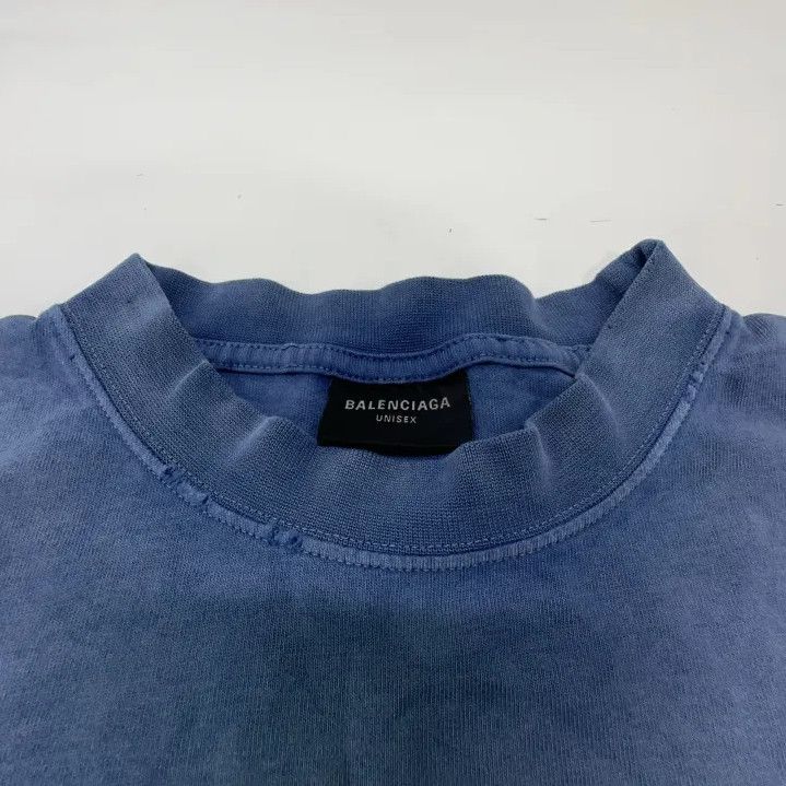 Balenciaga Balenciaga SS24 Distressed Graphic Short Sleeve T-shirt Size US M / EU 48-50 / 2 - 4 Thumbnail