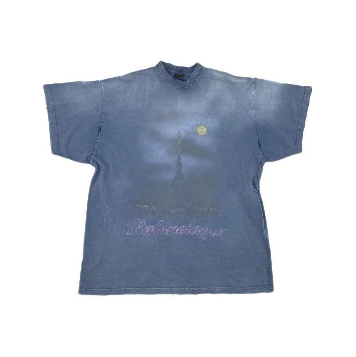 Balenciaga Balenciaga SS24 Distressed Graphic Short Sleeve T-shirt Size US M / EU 48-50 / 2 - 2 Thumbnail