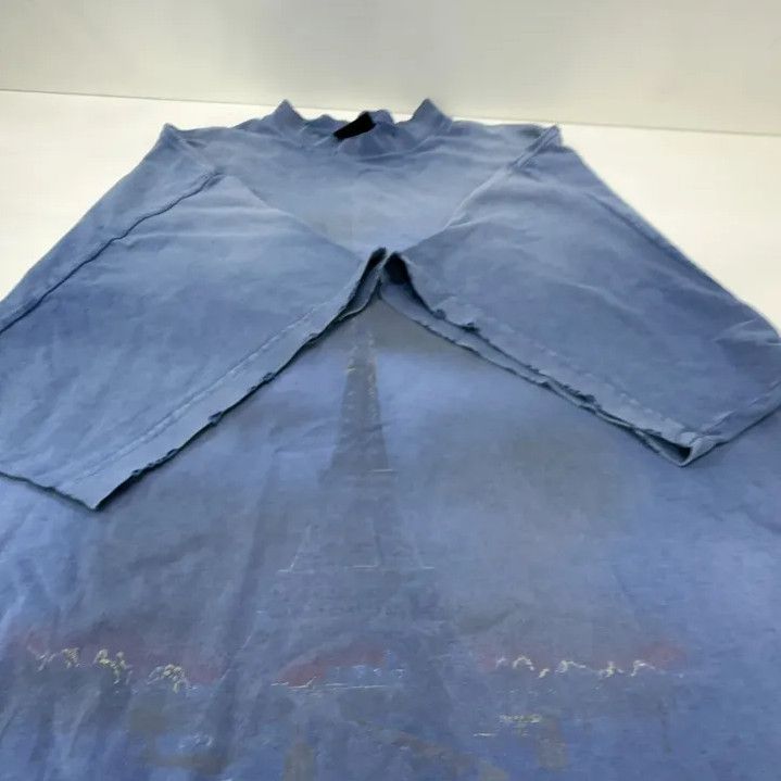 Balenciaga Balenciaga SS24 Distressed Graphic Short Sleeve T-shirt Size US M / EU 48-50 / 2 - 10 Thumbnail