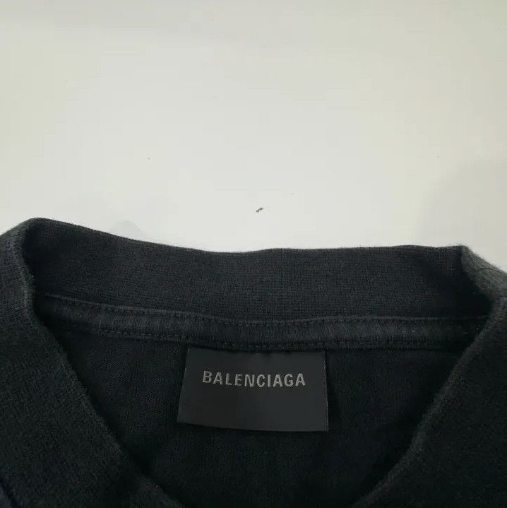 Balenciaga Balenciaga SS23 Logo Print Black Short Sleeve T-Shirt Size US S / EU 44-46 / 1 - 6 Thumbnail