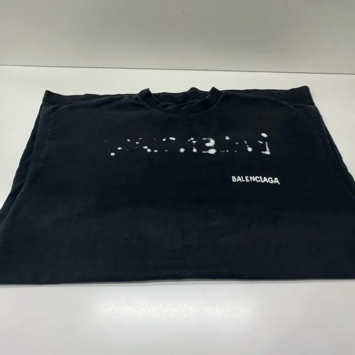 Balenciaga Balenciaga SS23 Logo Print Black Short Sleeve T-Shirt Size US S / EU 44-46 / 1 - 9 Thumbnail