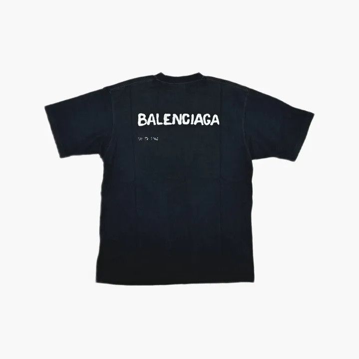 Balenciaga Balenciaga SS23 Logo Print Black Short Sleeve T-Shirt Size US S / EU 44-46 / 1 - 3 Thumbnail