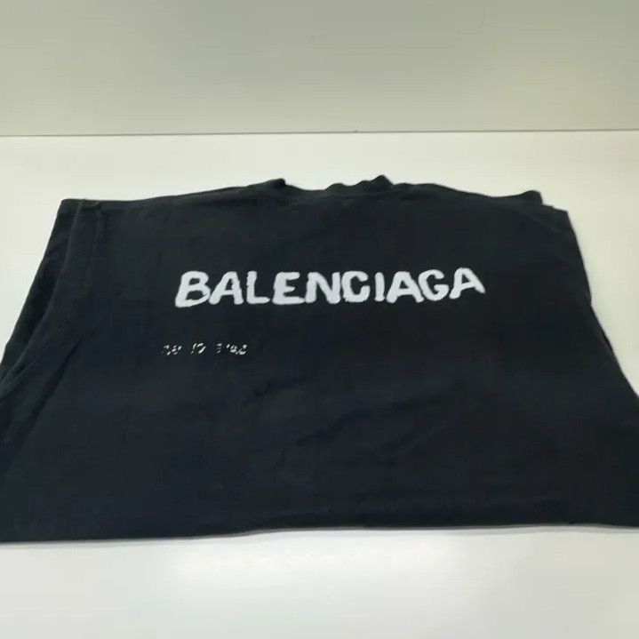 Balenciaga Balenciaga SS23 Logo Print Black Short Sleeve T-Shirt Size US S / EU 44-46 / 1 - 13 Thumbnail