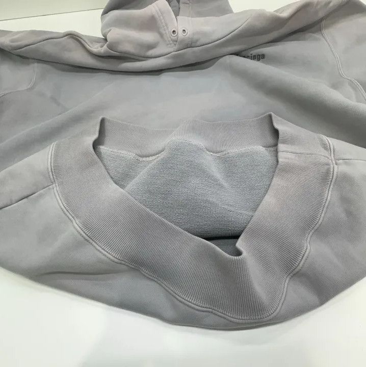 Balenciaga Balenciaga Grey Pullover Hoodie for Unisex Size US XS / EU 42 / 0 - 14 Thumbnail