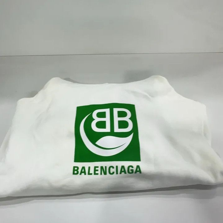 Balenciaga Balenciaga Eco-Friendly Logo Hoodie in White Size US L / EU 52-54 / 3 - 17 Thumbnail