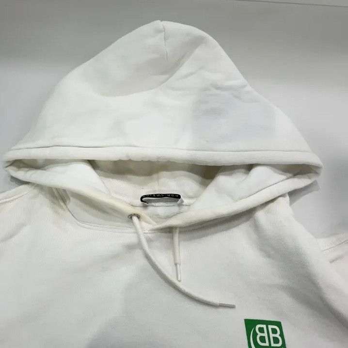 Balenciaga Balenciaga Eco-Friendly Logo Hoodie in White Size US L / EU 52-54 / 3 - 8 Thumbnail