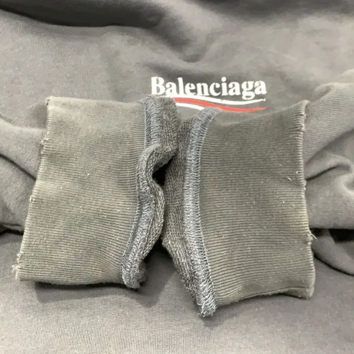 Balenciaga Balenciaga FW22 Logo Graphic Hooded Sweatshirt Size US S / EU 44-46 / 1 - 11 Thumbnail