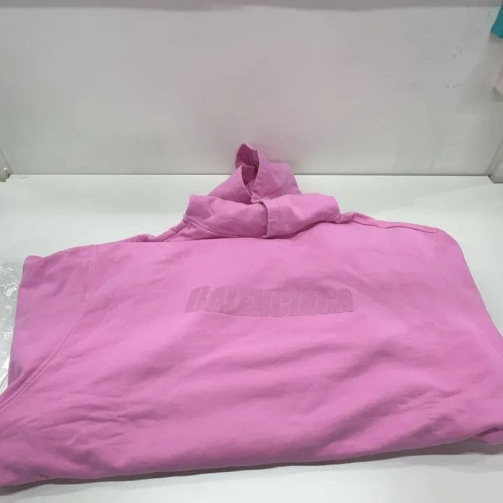 Balenciaga Balenciaga Men's Pink Hooded Sweatshirt Size US M / EU 48-50 / 2 - 14 Thumbnail