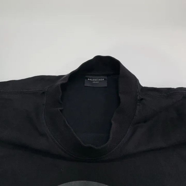 Balenciaga Balenciaga Men's Black Logo Print Short Sleeve T-shirt Size US S / EU 44-46 / 1 - 8 Thumbnail