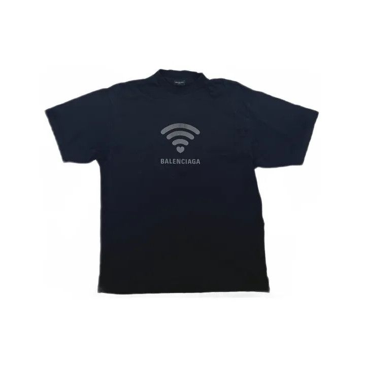 Balenciaga Balenciaga Men's Black Logo Print Short Sleeve T-shirt Size US S / EU 44-46 / 1 - 2 Thumbnail